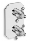 FAÇADE PARIGI THERMOSTATIQUE 2 SORTIES SANS MECANISME - facade_douche_encastree_parigi_thermostatique_2_sorties_sans_mecanisme_xp85251_ondyna_2