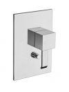 QUADRI  CHROME 2 SORTIES MITIGEUR DOUCHE  - facade_mitigeur_douche_encastree_mural_quadri_ondyna_qm63951