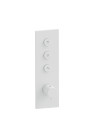 FAÇADE TRIVERDE 3 SORTIES THERMOSTATIQUE THERMO TWIST  - facade_thermostatique_encastre_e_finition_blanc_mat_xt61324