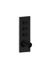 FAÇADE TRIVERDE 3 SORTIES THERMOSTATIQUE THERMO TWIST  - facade_thermostatique_encastre_e_finition_noir_mat_xt61313