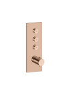 FAÇADE TRIVERDE OR ROSE PVD THERMO TWIST 3 SORTIES  - facade_thermostatique_encastre_e_finition_or_rose_pvd_xt61346p_1
