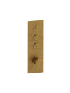 FAÇADE TRIVERDE 3 SORTIES THERMOSTATIQUE THERMO TWIST  - facade_thermostatique_encastre_e_finition_vieix_bronze_xt61392