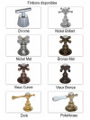 Bonde automatique Lavabo/Bidet - HORUS - finitions9_2_4_1