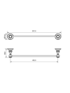 Porte serviette - ÉLOISE - HORUS - horus_barre_porte_serviette_eloise_63610_chhrome