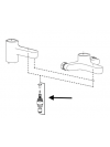 Cartouche Inverseur - Bain / Douche JULY Chrome - JACOB DELAFON - jacob_delafon_cartouche_inverseur_july_e8a776