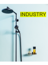 INDUSTRY - Mélangeur douche avec colonne et douchette - MARGOT - margaux_industry_colonne_douche_noire