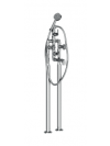 INDUSTRY - Mélangeur bain douche sur colonnes - MARGOT - margaux_industry_croisillons_bain_douche_chrome