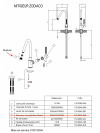 Piéces détachées ZODIACO 018400 - mitigeur_cuisine_zodiaco_franke_018400_schema_3