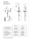 Piéces détachées ZODIACO 018417 - mitigeur_cuisine_zodiaco_franke_018417_schema