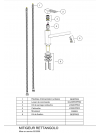 Piéces détachées RETTANGOLO 064016 - mitigeur_franke_rettangolo_064016_schema