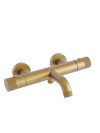 THERMOSTATIQUE OR BROSSÉ BAIN DOUCHED EAST SIDE  - mitigeur_thermostatique_bain_douche_east_side_or_brosse_type_industriel_ondyna_es15796p