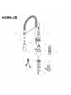Pièces détachées BILLY OZ45300/3CR - nobili_billy_douchette_robinet_oz45300_3cr