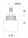 CARTOUCHE INVERSEUR Thermostatique Ondyna - ondyna_cartouche_inverseur_pdsz007_schema_4