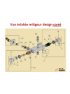 Manette Mitigeur design CARRE - PAINI - paini_manette_mitigeur_disgn_carre_mdc84