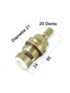 Paire de Têtes d'ouverture robinetterie ONDYNA 1/2" Demi tour 20 dents - pd00187_tete_ceramique_ondyna_5