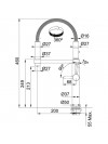 Mitigeur Chrome PESCARA 360° Semi-Pro cuisine - pescara_franke_mitigeur_cuisine_chrome_douchette_plan_695231_1_1