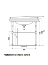 Piétement laiton pour lavabo PARIGI - pi_temant_laiton_lavabo_parigi100_ondyna_wpg73051_schema