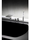 QUADRI MITIGEUR BAIN DOUCHE BEC CASCADE SUR GORGE - qm18051
