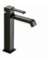 QUADRI MITIGEUR LAVABO MI-HAUT NOIR MAT - qm22713