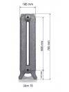 RADIATEUR FONTE LEON  - radiateur_eau_chaude_fonte_leon_76_cinier