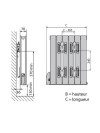 TAMARI H - Radiateur Electrique - FINIMETAL - radiateur_tamari_h_finimetal_electrique_blanc_dimensions