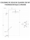 COLONNE DE DOUCHE QUADRI 250 THERMOSTATIQUE COMPLETE CHROME - schema_colonne_douche_quadri_250_thermostatique_complete_chrome_qd48551