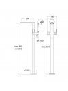 MITIGEUR BAIN-DOUCHE OMEGA MONOCOLONNE   - schema_mitigeur_bain_douche_monocolonne_omega_ondyna_og18951