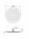 POMME DE DOUCHE SANDWICH INOX  - schema_pomme_de_douche_sandwich_ronde_inox_brosse_300_mm_anticalcaire_sr30028_1