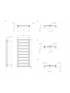 DIAMOND - TERMA - schema_radiateur_seche_serviettes_diamond_terma_eau_chaude_1