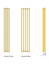 Radiateur REGULAR HORIZONTAL eau chaude BREM - schema_regular_radiateur_design_brem_pas_50_ou_80_mm