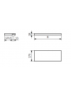 SIMPLE - Tablette porte-serviettes - TERMA - schema_tablette_porte_serviettes_radiateur_simple_terma