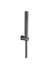 SET DE DOUCHE Type Industriel CHROME NOIR BROSSE - set_de_douche_type_industriel_chrome_noir_brosse_pd64275