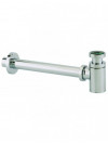SIPHON LAITON CYLINDRIX Compact - Chrome - VALENTIN  - siphon-de-lavabo-avec-sortie-murale-et-rosace-cylindrix-design-ajustable-laiton-chrome