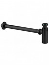 SIPHON LAITON LAVABO - Noir - VALENTIN - siphon-design-cylindrix-noir-ajustable-pour-lavabo-sortie-murale-d-32-mm-laiton-chrome
