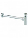 SIPHON ABS LAVABO - Chrome - VALENTIN  - siphon-reglable-cylindrix-pour-lavabo-ou-vasque-avec-sortie-murale-l-300-mm-d-32-mm-et-rosace-abs-chrome