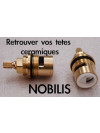 Paire de têtes Céramiques Mélangeur NOBILIS - t_te_c_ramiques_nobilis