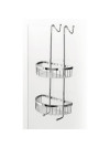 DOUBLE PANIER A ACCROCHER TECNO LAITON CHROME - te53151