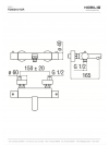 TAGO Thermostatique Bain / Douche Chrome - tg85310_thermostatique_bain_douche_nobili_tago
