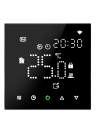 Thermostat Connecté WIFI   - CC741 - thermostat_wifi_programmable_connect_intelligent_noir_vue_de_face