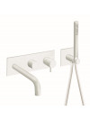 MITIGEUR BAIN-DOUCHE BLANC MAT 3 SORTIES TRIVERDE - tv10824