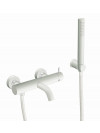 MITIGEUR BAIN-DOUCHE BLANC MAT TRIVERDE  - tv18024