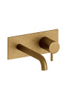 MITIGEUR VIEUX BRONZE LAVABO MURAL 225 mm TRIVERDE  - tv25892