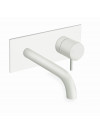 MITIGEUR BLANC MAT LAVABO MURAL 225 mm TRIVERDE  - tv27624