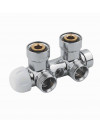 Vanne Thermostatique en H FM 90° 3/4" F 3/4" M  - v373-vanne_thermostatisable_polettti-radiateur_1_1
