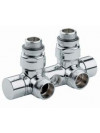 Vanne d'isolement en H MM 1/2" 3/4" Chrome - v484_1_5