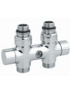 Vanne d'isolement en H CHROME MM DROITE 1/2"  - v485