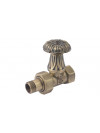 Vanne Manuelle Anthracite Droite 1/2 1/2 F  - v677_vanne_manuelle_retro_poletti_radiateur_fonte__2