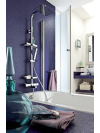 TOUAREG - Colonne de douche thermostatique carrée - ELLE & LUI - VALENTIN  - valentin_touareg_colonne_de_douche_pomme300_bain_tablette