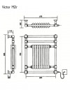 SECHE-SERVIETTES FONTE VICTOR M2R MIXTE - victore_m2r_schema