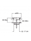 BONDE LAVABO A CHAINETTE - vidage_lavabo_chainette_ondyna_lavabo
